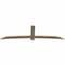 Ekena Millwork Bellingham Rough Sawn Timber Gable Bracket, Douglas Fir, 108"W x 31 1/2"H x 2"D x 6"F, 7/12 Pitch GBW108X31X0206BEL00RDF - alternate 4
